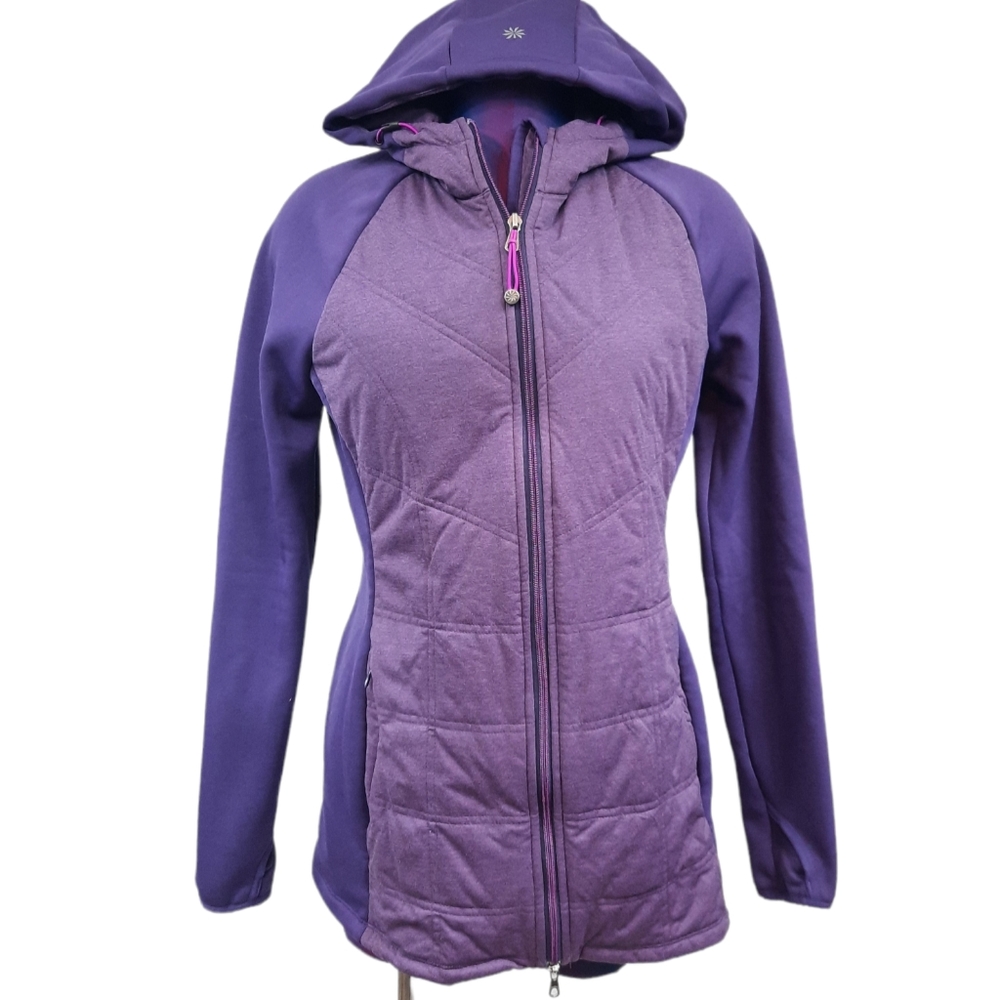 Athleta Purple Jump & Jive Full Zip Performance Jacket Sz Small Women's